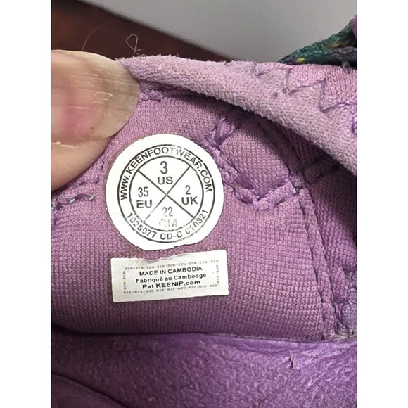 Keen Kids Green/Purple Closed-Toe Sandals Size 3 - Picture 9 of 9